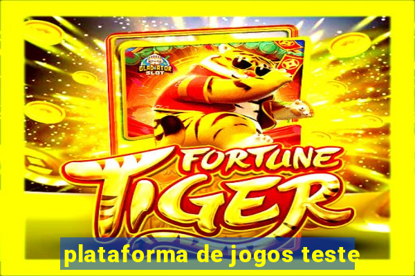 plataforma de jogos teste